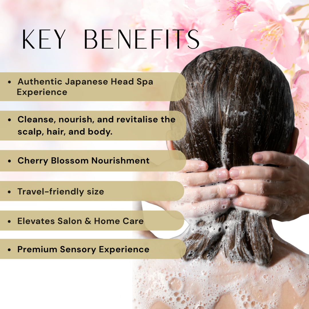japanese head spa cherry blossom scalp care japanese head spa cherry blossom scalp care