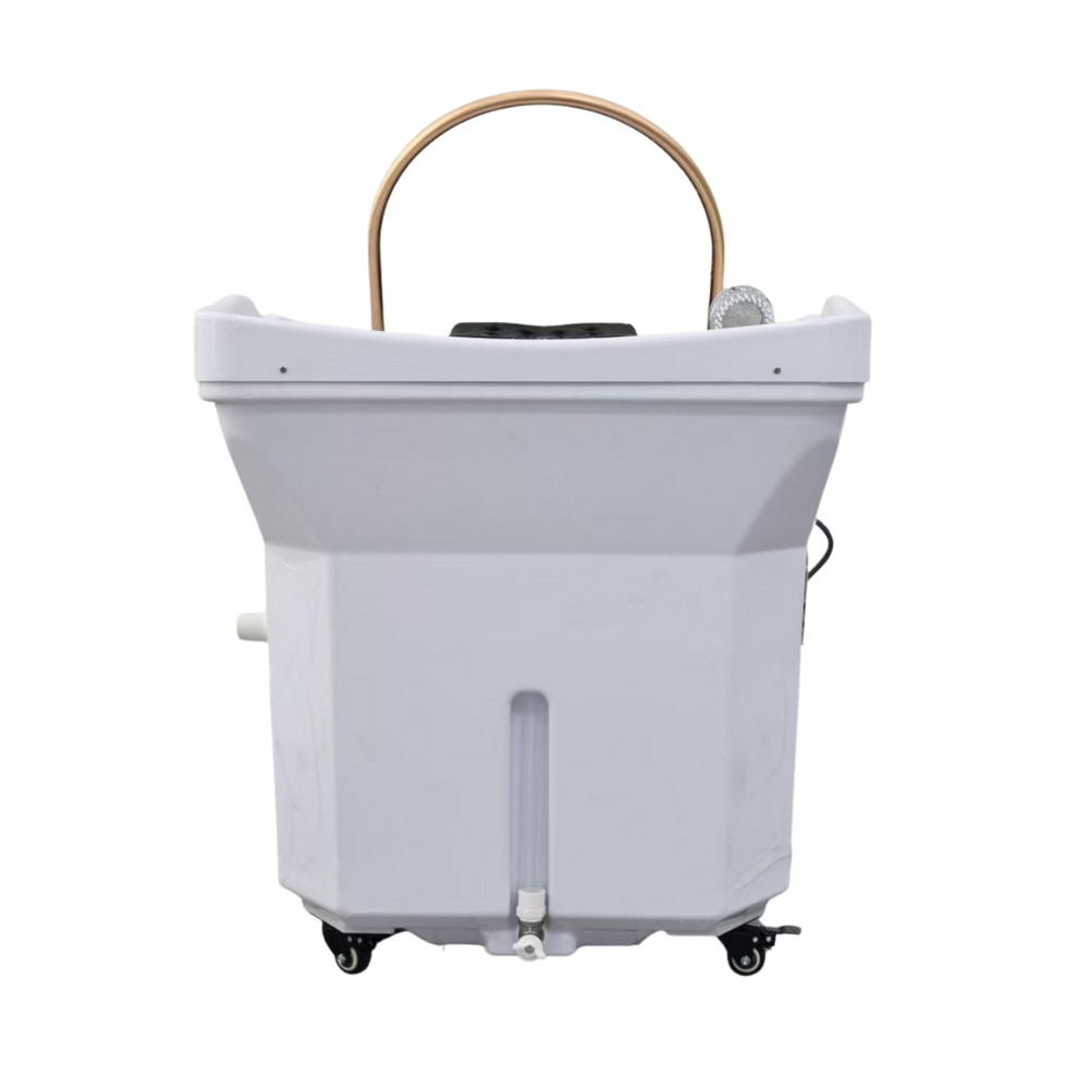 White Portable Unit (15) Japanese Head Spa White Portable 60L Tank Unit Non-Plumbed (inc. Steamer, Steamer Hood and 2 x water heaters)