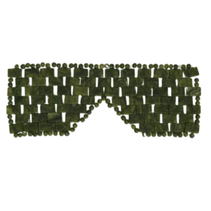 15 Gua Sha Dark Green Stone Eye Mask
