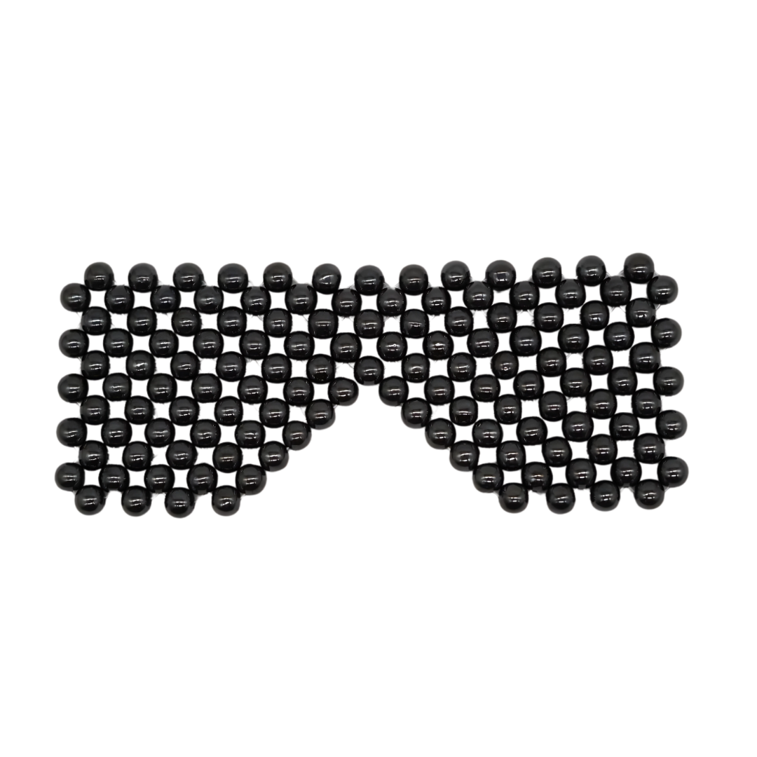 35 Round Metal Bead Eye Mask