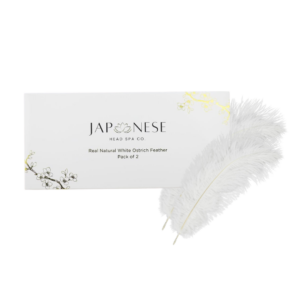 ostrich feathers Real Natural White Ostrich Feathers (Pack of 2)