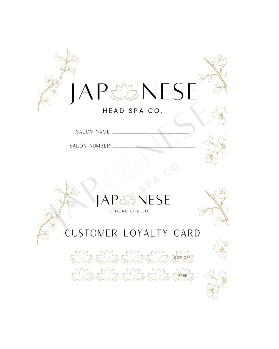 Brooke-TNBC-posts-45 Japanese Head Spa Customer Loyalty Cards (Business Card Size)