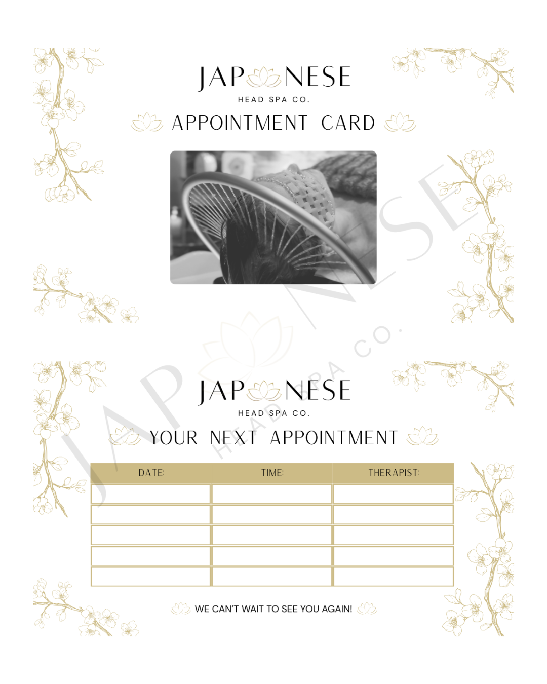 jhs-appointment-cards Japanese Head Spa Appointment Cards (Business Card Size)
