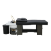 BUSINESS IN A BOX: Black Plumbed White Basin Japanese Head Spa Full Bed Unit Package