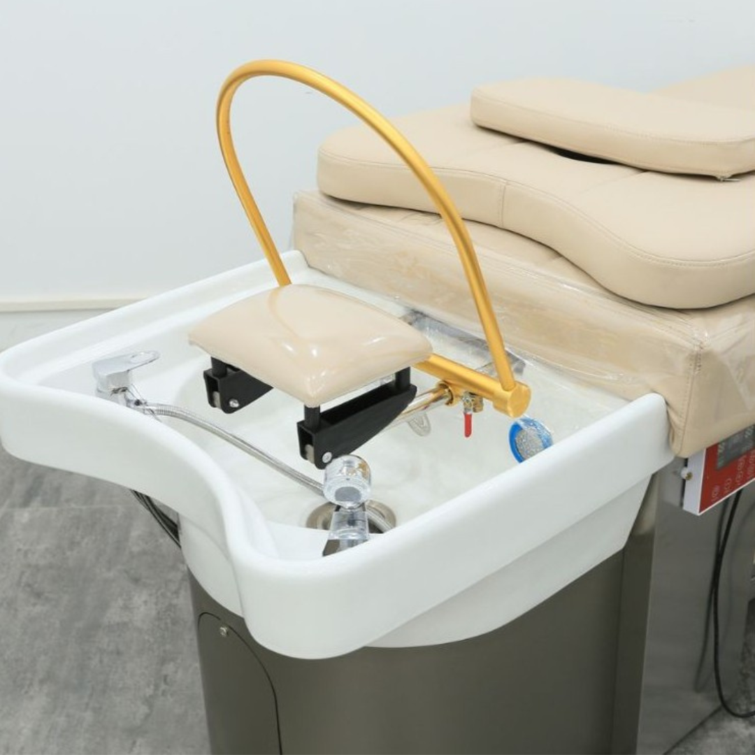 BUSINESS IN A BOX: Cream Plumbed Japanese Head Spa Full Bed Unit Package