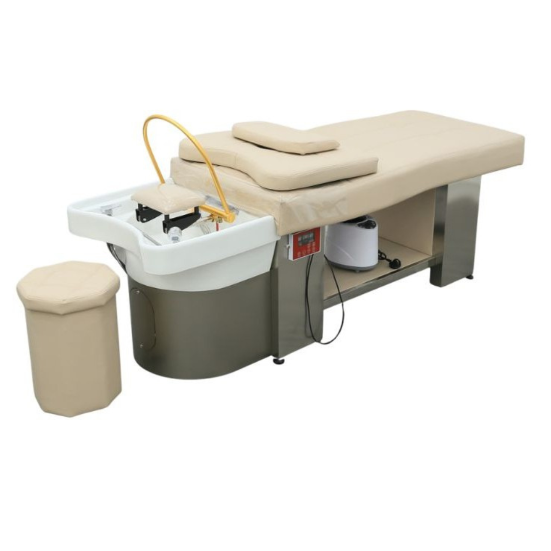 BUSINESS IN A BOX: Cream Plumbed Japanese Head Spa Full Bed Unit Package