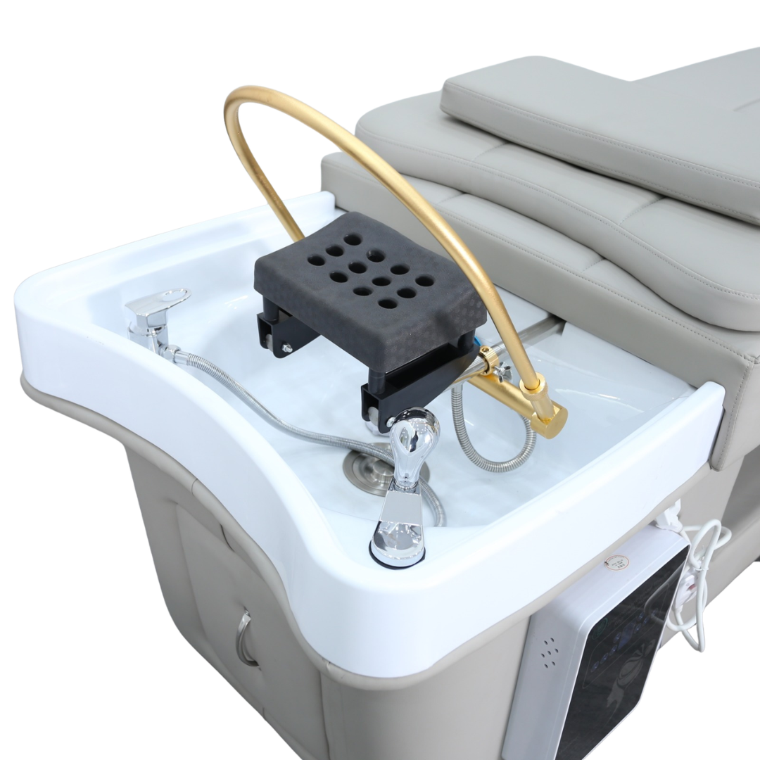 Grey Plumbed Japanese Head Spa Full Bed Unit (5) BUSINESS IN A BOX: Grey Plumbed Japanese Head Spa Full Bed Unit Package