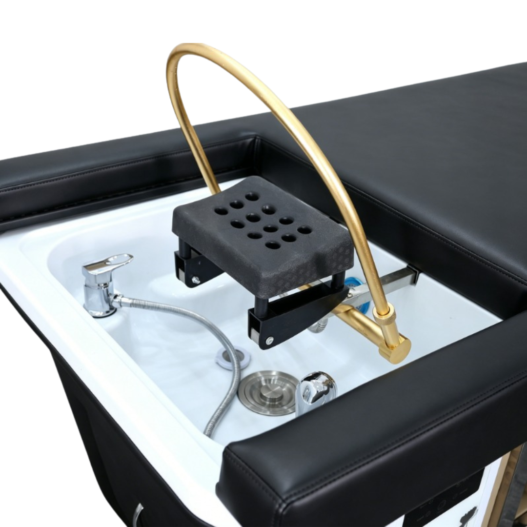 BUSINESS IN A BOX: Black Plumbed Japanese Head Spa and Pedicure Spa Full Bed Unit Package