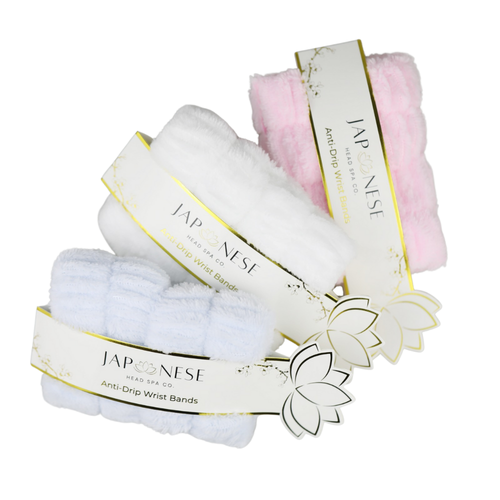 Japanese Head Spa- Anti-Drip Wrist Bands Japanese Head Spa- Anti-Drip Wrist Bands