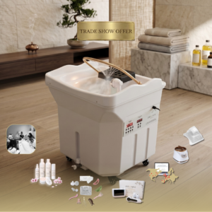 White Portable 60L Tank Unit Non-Plumbed Head Spa with Face-To-Face Training | Show Offer
