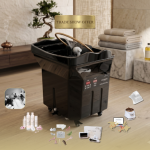 Black Portable 60L Tank Unit Non-Plumbed Head Spa with Face-To-Face Training | Show Offer