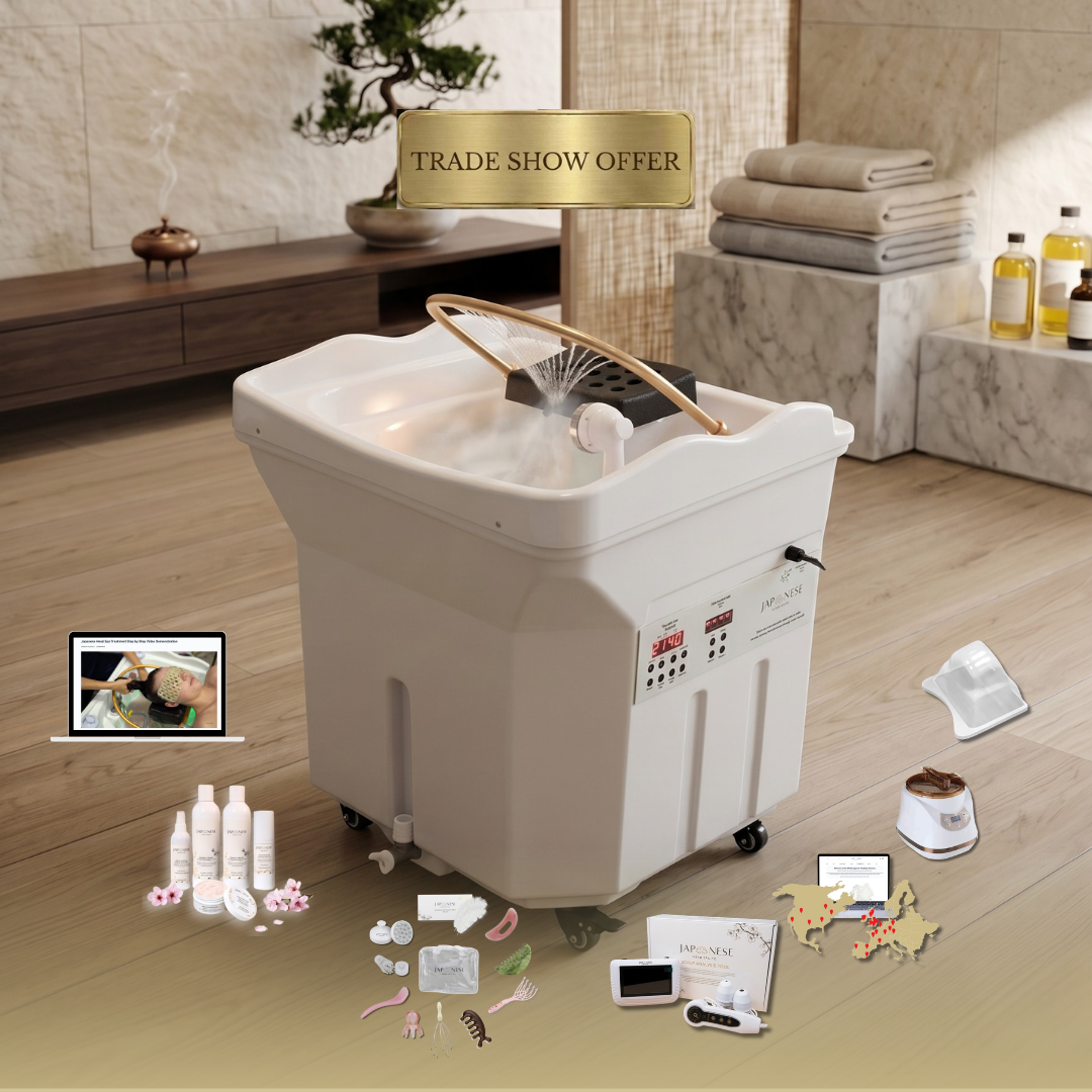 White Portable 60L Tank Unit Non-Plumbed Head Spa with Online Training | Show Offer
