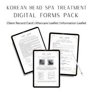 korean head spa digital pack Korean Head Spa Treatment Digital Forms Pack